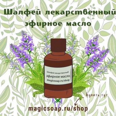 Шалфей лекарственный - эфирное масло 