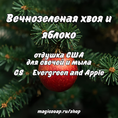 " Вечнозеленая хвоя и яблоко" (CS  Evergreen and Apple) - отдушка США