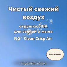 "Чистый свежий воздух" - Clean Crisp Air NG отдушка США
