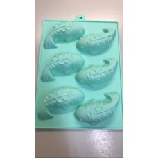 "Рыбки" - силиконовая форма для мыла, 6 ячеек