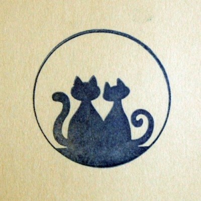 Штамп силиконовый - Кот и кошка 