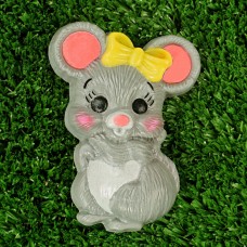 Мышка с бантиком - пластиковая форма для мыла