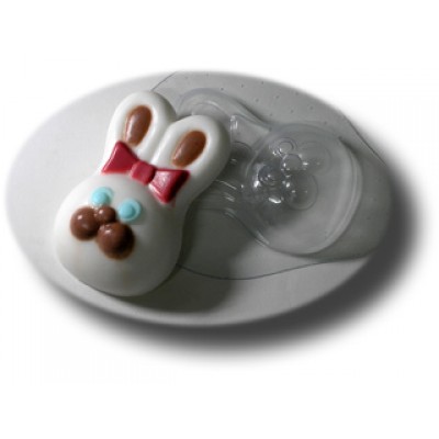 Зайка (кролик)  - пластиковая форма для мыла и шоколада