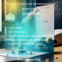 Базовый рецепт спрея для ароматизации помещений (рум-спрей)