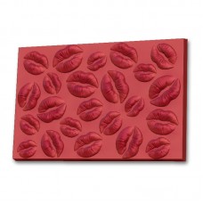 Поцелуй - пластиковая форма текстурный лист