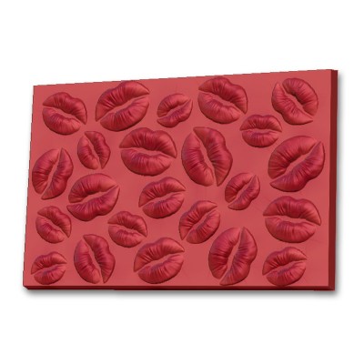 Поцелуй - пластиковая форма текстурный лист