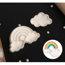 Набор штампов для мыла и пластилина "Облака", 2 шт: 7×4/4,5×3 см