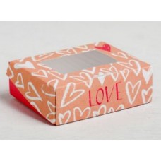 Коробка складная Love, 10 × 8 × 3.5 см