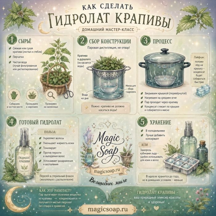 гидролат крапивы своими руками
