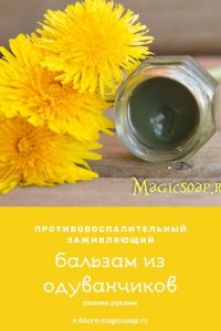 «Одуванчикам дорогу» — заживляющий, противовоспалительный, от болей в суставах бальзам из одуванчиков и таману (рецепт и мастер-класс)